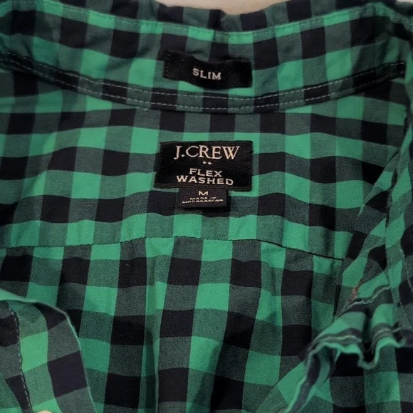 J. Crew Men's Medium Slim Fit Flex Washed Long Sleeve Button Down Style #BE208 - Picture 2 of 15